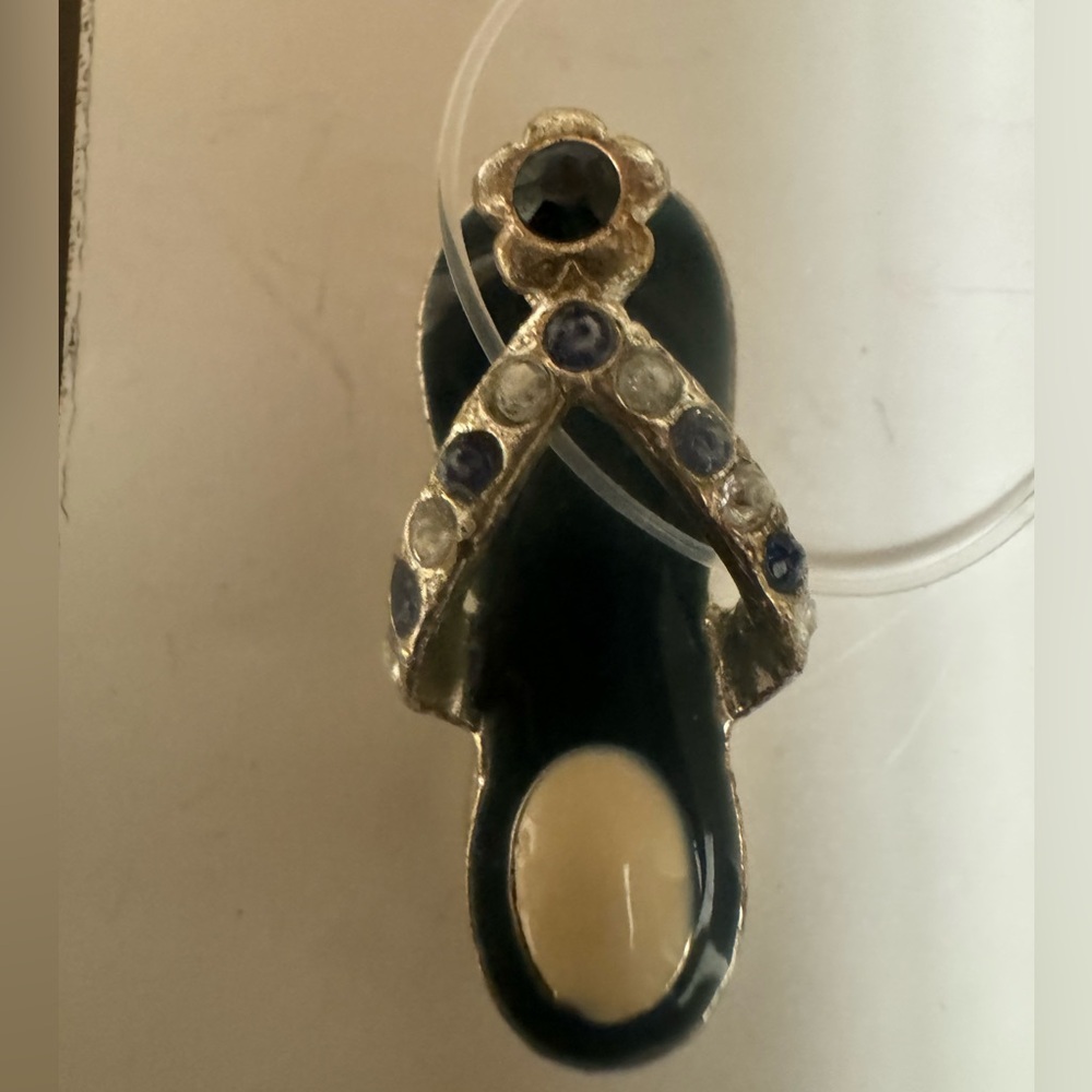 December Birthstone Sandal Pendant for Necklace Stainless Steel Jewelry
